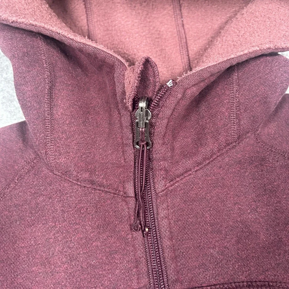Lululemon Scuba Hoodie Women 4 Burgundy Full Zip Scuba Fleece Jacket Activewear - Picture 3 of 14